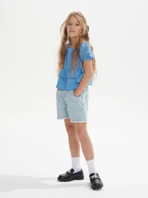 Sinsay - Szorty jeansowe - niebieski