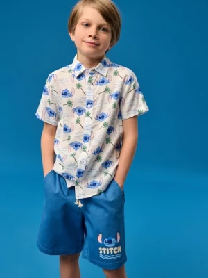 Sinsay - Szorty jeansowe Stitch - mid blue