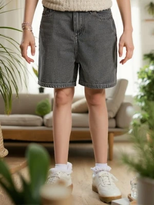 Sinsay - Szorty jeansowe - szary