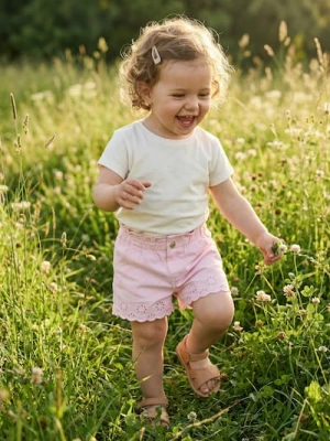 Sinsay - Szorty jeansowe z ażurowymi detalami - różowy