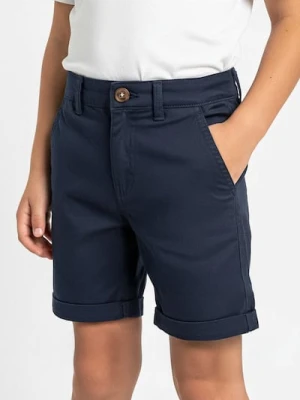 Sinsay - Szorty jeansowe z podwijanymi nogawkami - granatowy