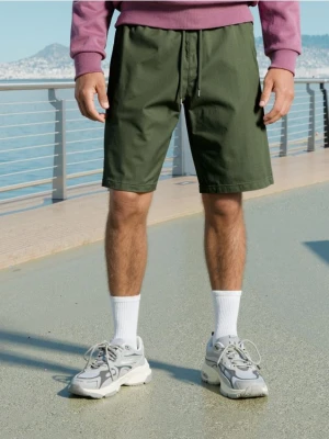 Sinsay - Szorty jogger - khaki