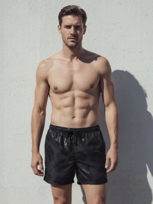 Sinsay - Szorty kąpielowe - czarny