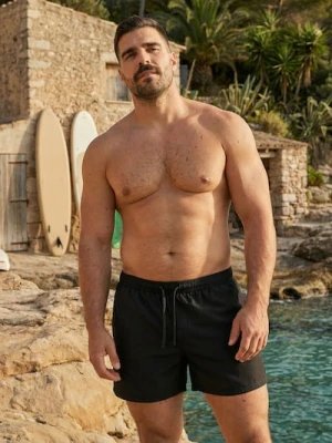 Sinsay - Szorty kąpielowe - czarny
