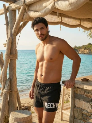 Sinsay - Szorty kąpielowe - czarny