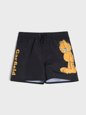Sinsay - Szorty kąpielowe Garfield - czarny