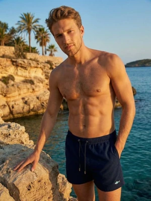 Sinsay - Szorty kąpielowe - granatowy