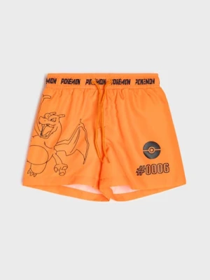 Sinsay - Szorty kąpielowe Pokémon - pomarańczowy