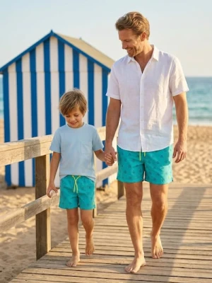 Sinsay - Szorty kąpielowe w żółwie - niebieski