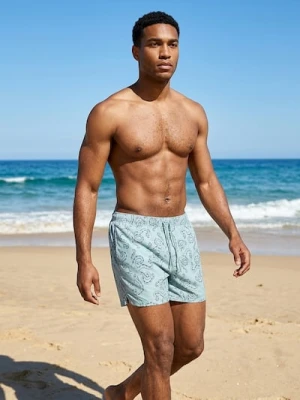 Sinsay - Szorty kąpielowe z motywem ośmiornicy - zielony