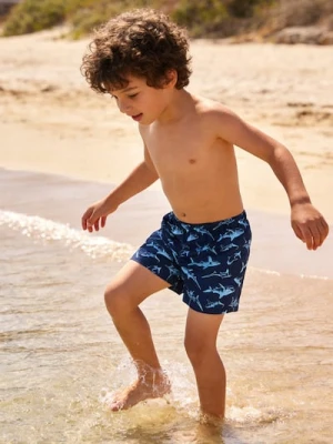 Sinsay - Szorty kąpielowe z motywem rekinów - granatowy