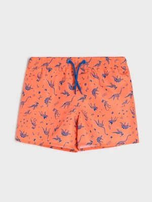 Sinsay - Szorty kąpielowe z motywem w dinozaury - pomarańczowy