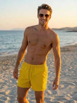 Sinsay - Szorty kąpielowe - żółty