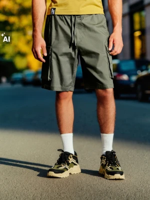 Sinsay - Szorty - khaki