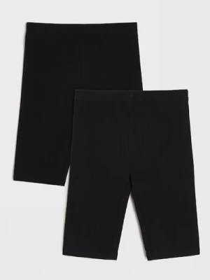 Sinsay - Szorty kolarki 2 pack - czarny