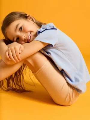 Sinsay - Szorty kolarki z efektem sprania - kremowy