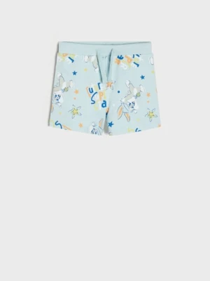 Sinsay - Szorty Looney Tunes - błękitny