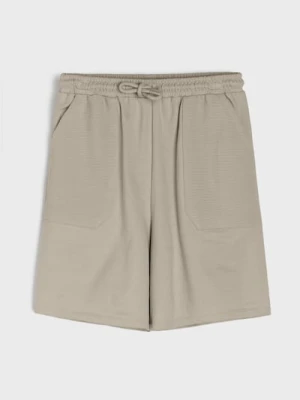 Sinsay - Szorty loose fit - beżowy