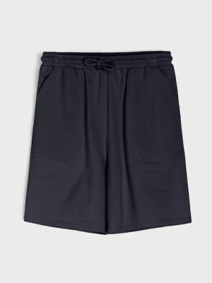 Sinsay - Szorty loose fit - granatowy