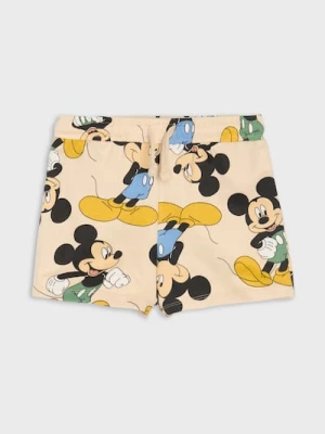 Sinsay - Szorty Mickey Mouse - beżowy