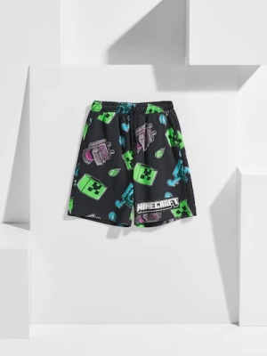 Sinsay - Szorty Minecraft - czarny