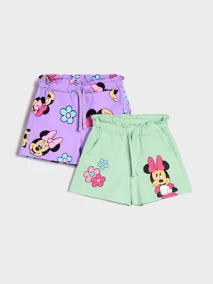 Sinsay - Szorty Minnie Mouse 2 pack - fioletowy