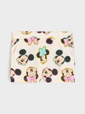 Sinsay - Szorty Minnie Mouse - kremowy