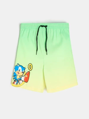 Sinsay - Szorty plażowe Sonic the Hedgehog - zielony
