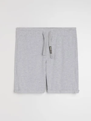 Sinsay - Szorty slim basic - szary