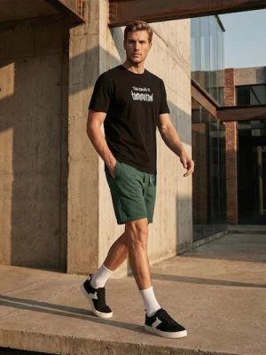 Sinsay - Szorty slim basic - zielony