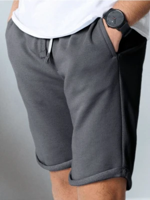 Sinsay - Szorty slim fit - szary