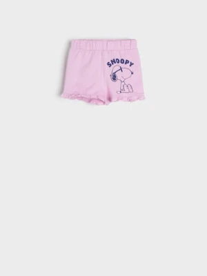 Sinsay - Szorty Snoopy - różowy