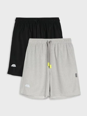 Sinsay - Szorty sportowe 2 pack - czarny