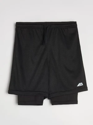 Sinsay - Szorty sportowe Active - czarny