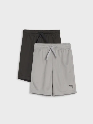 Sinsay - Szorty sportowe z odblaskowymi elementami Active 2 pack - szary