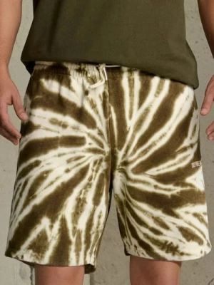 Sinsay - Szorty tie-dye - khaki
