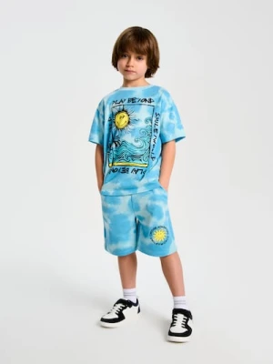 Sinsay - Szorty tie dye SmileyWorld® - niebieski