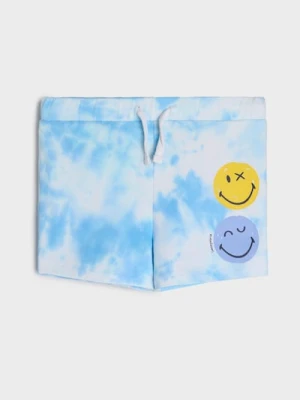 Sinsay - Szorty tie-dye SmileyWorld® - wielobarwny