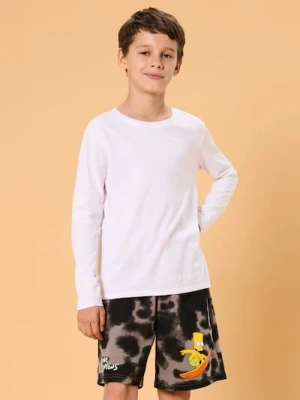 Sinsay - Szorty tie-dye The Simpsons - szary