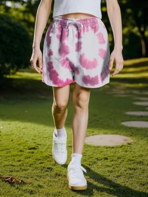 Sinsay - Szorty tie dye - wielobarwny