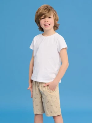 Sinsay - Szorty tkaninowe - beżowy