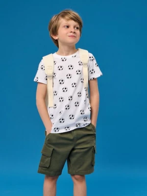 Sinsay - Szorty tkaninowe cargo - zielony