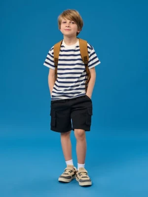 Sinsay - Szorty tkaninowe - czarny