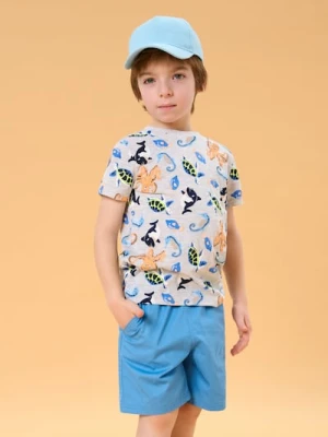 Sinsay - Szorty tkaninowe - niebieski