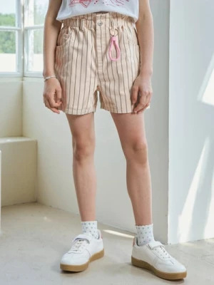 Sinsay - Szorty w paski z marszczoną talią - wielobarwny