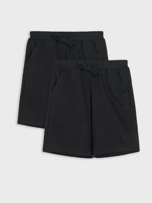 Sinsay - Szorty w stylu basic 2 pack - czarny