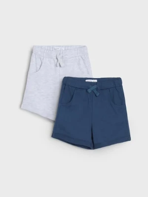 Sinsay - Szorty w stylu basic 2 pack - szary