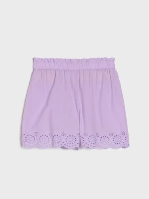 Sinsay - Szorty z ażurowym wykończeniem - wielobarwny