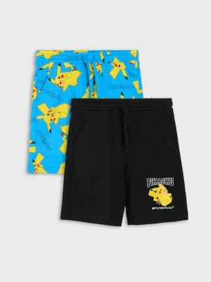 Sinsay - Szorty z bawełną 2 pack Pokémon - wielobarwny