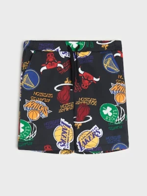 Sinsay - Szorty z bawełną NBA - czarny